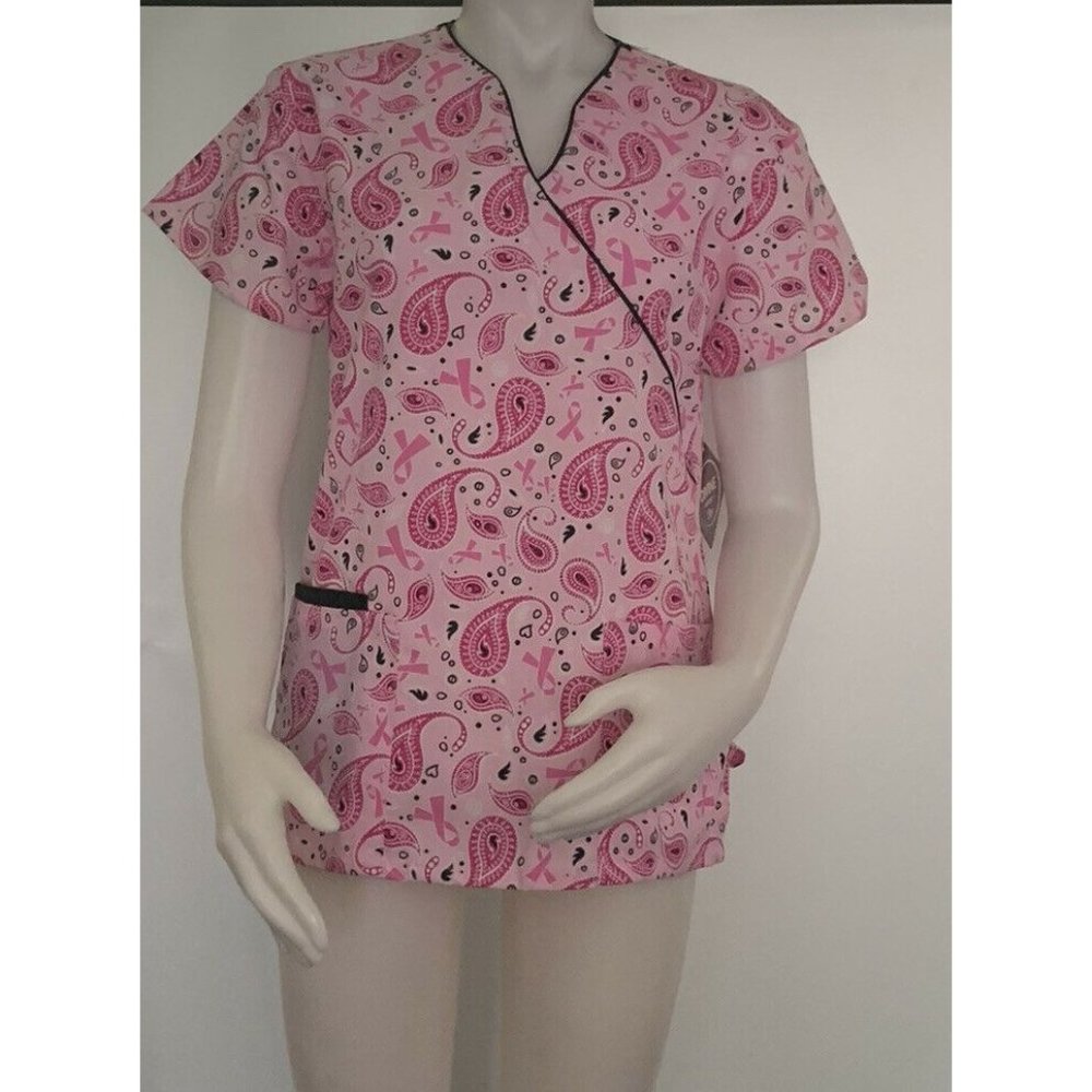 Divine Scrubs By JDM Women’s Size XS Pink Short Sleeve 3 pockets
